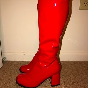 Ellie Red GoGo Boots